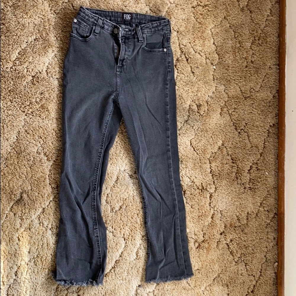 cropped flared jeans